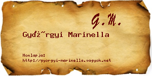 Györgyi Marinella névjegykártya